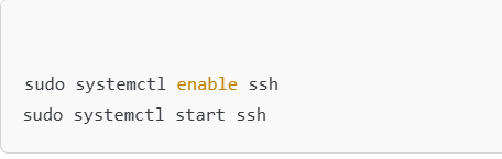 This image shows the command to disable SSH.