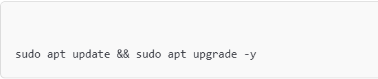 This image is showing the command to update Kali Linux, the command is written in it.